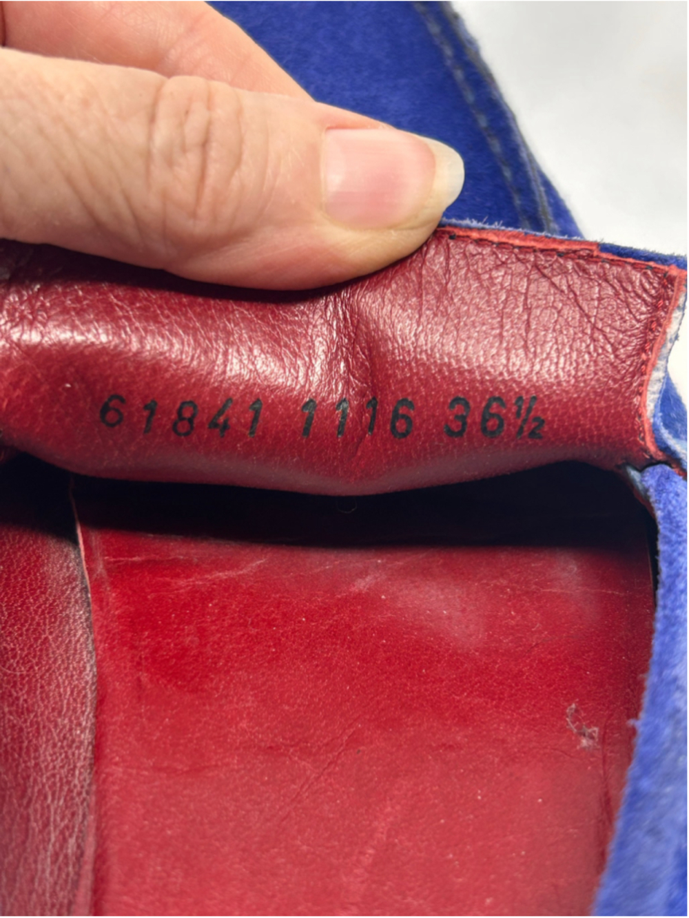 Burberry Dalwood Blue Suede Loafers EU 36.5 / Women’s 6.5 - Picture 8 of 9